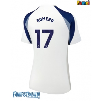 Tottenham Hotspur Cristian Romero #17 Tricou Fotbal Replică 2025-26 Femei Acasa